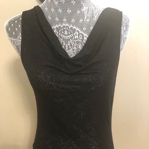 Women’s lace black blouse top shirt sleeveless